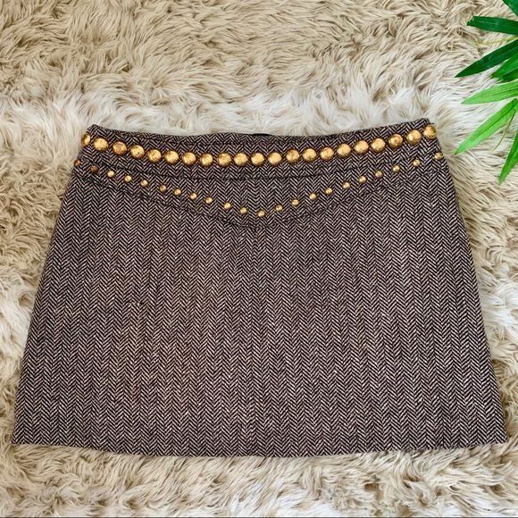 RED VALENTINO, NEW! Tweed Mini Skirt - Picture 5 of 7